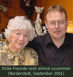 Dicke Freunde noch einmal zusammen (Clara u. Reinhard, Norderstedt, September 2001)