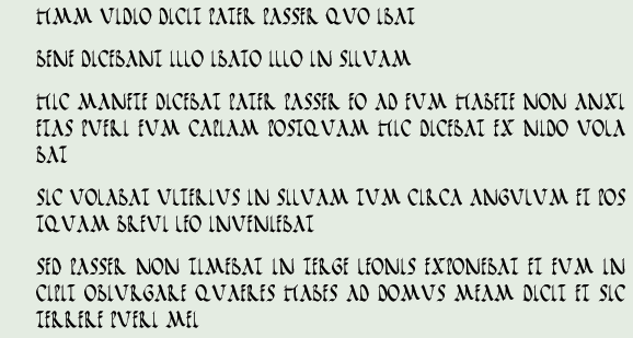 Latin translation