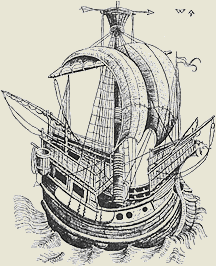 Hanseatic cog (Kogge) ship