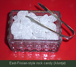 East-Frisian-style rock candy (kluntje)