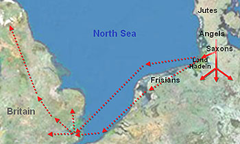 Early Saxon migration